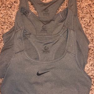 3-Pack of Gray Nike Sports Bras
